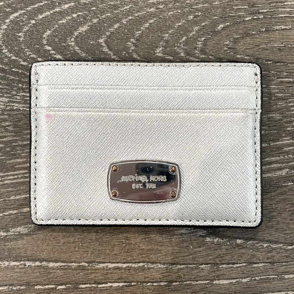 Michael Kors White Card Holder